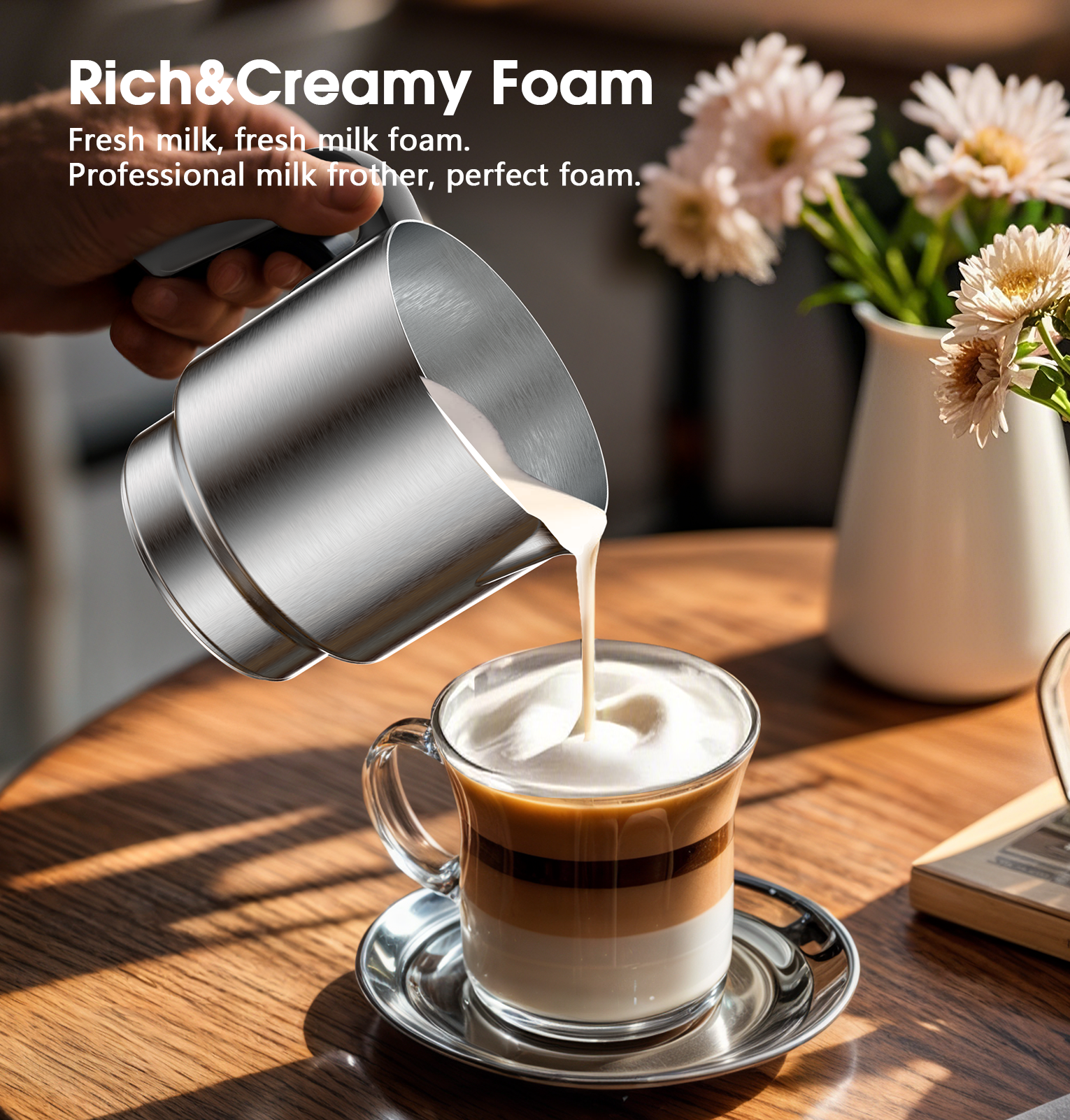 MF06S-T Milk Frother and Steamer