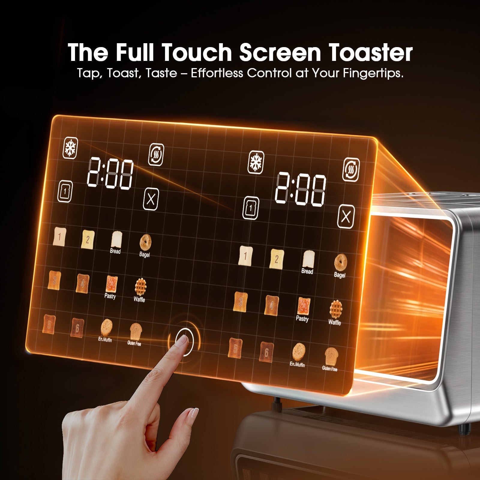 TAC1001-UL Smart Toaster 4 Slice Wide Slot